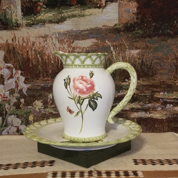 Platter and pitcher set - Picture 1 of 7